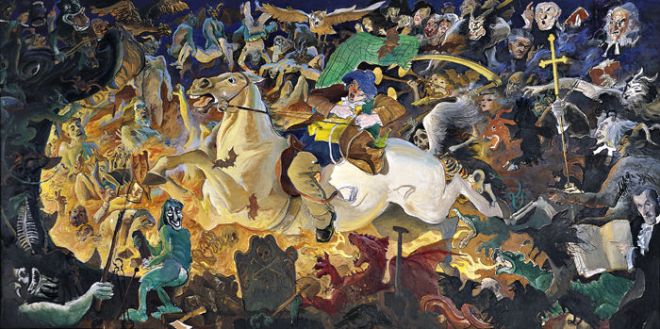 Painting of Tam o'Shanter by Alexander Goudie, source: south-ayrshire.gov.uk